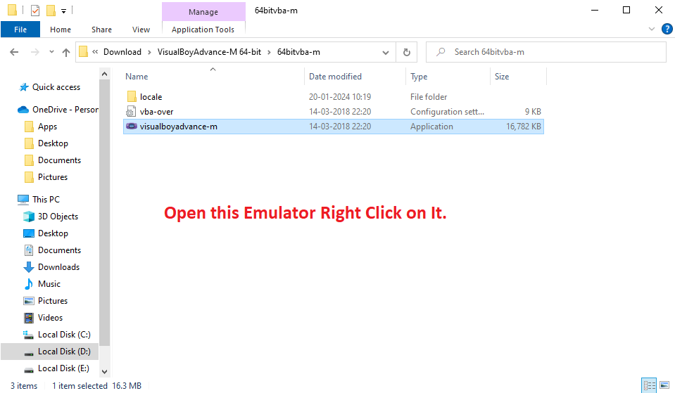 How to Install VisualBoyAdvance M 64 bit 2.0.2 Emulator on PC